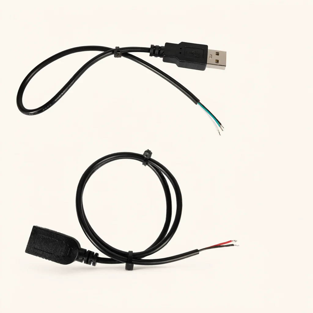 USB-A Male & Female Pigtails